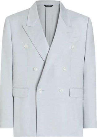 Dolce & Gabbana Zweireihige Viskose-Shantung-Jacke