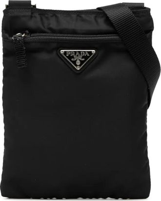 Prada 2000-2013 Tessuto Zip Top crossbody bag - Nero