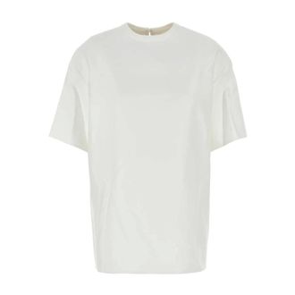 Valentino Garavani T-Shirts, female, White, Size: XS Crew Neck Cotton T-Shirt