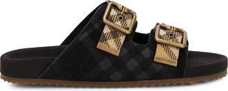Burberry Womens Sandals Black Leather Cow Hide