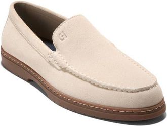 Cole Haan Greenwich Grand Venetian Loafer in Angora Suede /Gum at Nordstrom, Size 10.5