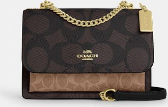 Coach Klare Crossbody Bag In Blocked Signature Canvas