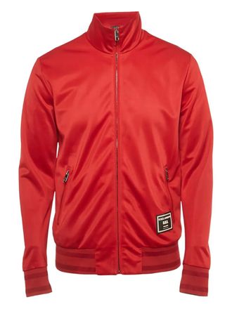 Dolce & Gabbana Appliqu&eacute; zip jacket - Red