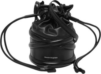 Alexander McQueen Pre-owned Bucket Bags, female, Black, Size: ONE SIZE Pre-owned Bucket Bag