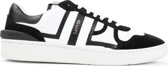 Lanvin Optic White Clay Sneakers With Nylon-Uomo