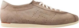 Santoni Schoenen, Dames, Beige, 38 1/2 EU, Leer, Yorker Sneakers