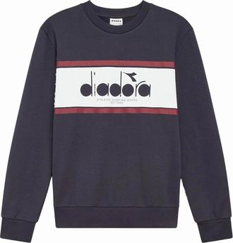 Diadora Mens Diadora Empire Red Crew Logo Sweatshirt - Size: 42