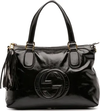 Gucci Pre-owned Gucci Small Patent Soho Working Satchel 308362 493075