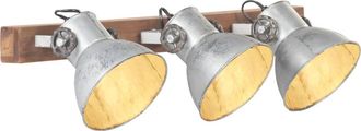 vidaXL L&aacute;mpara De Pared Industrial Plateado 65x25 Cm E27 Vidaxl