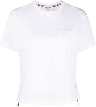 Thom Browne White Boxy Fit T-Shirt