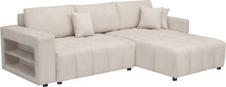 Habitat & Jardin Sof&aacute; esquinero beige 264 x 178 x 88 cm