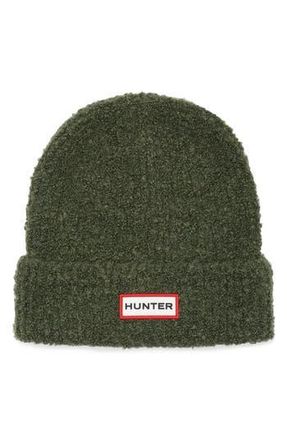 Hunter Texture Cuff Beanie in Maa Green at Nordstrom Rack