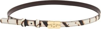 Ganni Kat Riem Small - Dames - Riemen - Beige - Xs/S - Leer - Accessoires