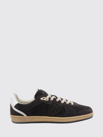 Philippe Model Pgal Suede Calfskin Low-Top Sneakers with Perforated Toe