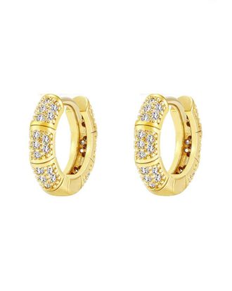 Liv Oliver 18K Plated 16.90 Ct. Tw. Cz Earrings