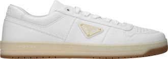 Prada Herrens Turnschuhe aus wei&szlig;em Leder