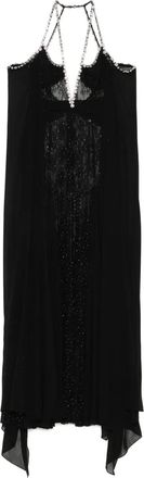 Nissa Abito con decorazioni e scollo allamericana - Nero