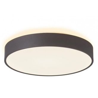 Trade Shop Trade Shop Traesio - Plafoniera Rotonda Led 95w Cct 3000k 4000k Lampada 80cm Luce Soffitto Camera 230v - Nero