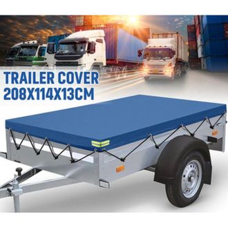 OEM Lona Para Remolque, Lona Impermeable Para Remolque Con Cord&oacute;n De Goma, Lona Protectora Plana De 208 X 114 X 13 Cm, Lona Reforzada Para Remolque, Para 