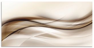 Artland Wandbild »Braune abstrakte Welle« Muster 1 Stk. tlg. als Alubild, Outdoorbild, Leinwandbild, Poster, Wandaufkleber