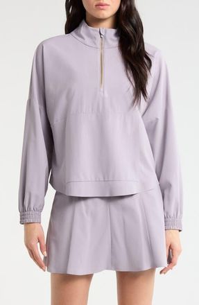 Rhone Mirage Water-Repellent Half-Zip Jacket in Purple Smoke at Nordstrom, Size Xx-Large