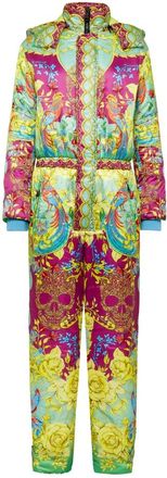 Philipp Plein New Baroque Ski Jumpsuit - Dames - Jumpsuits - Veelkleurig - S - Katoen - Jumpsuits & Playsuits