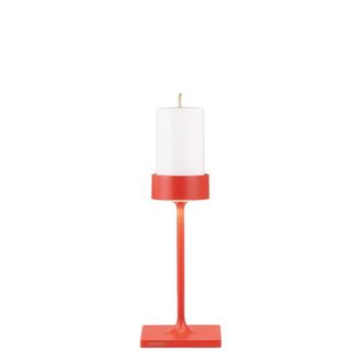 Zafferano Mini l&aacute;mpara mesa aluminio rojo ip54, 2,2w