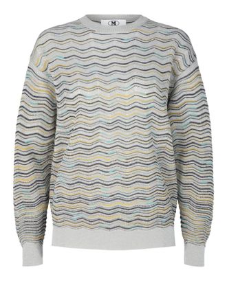M Missoni Metallic Crochet-Knit Cotton-Blend Sweatshirt