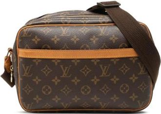Louis Vuitton Pre-owned Reporter PM - Dames - Vintage Schoudertas - Bruin - ONE Size - Leer - Vintage