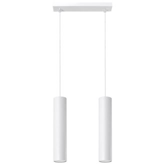 Sollux Lighting Lámpara de techo blanco acero alt. 90 cm