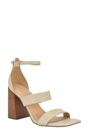 Calvin Klein Sheryl Ankle Strap Sandal in Ivory at Nordstrom, Size 6