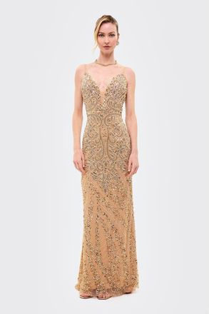 Beauut Embellished Sequin Maxi Dress With Trail in Richmond at Nordstrom, Size 12