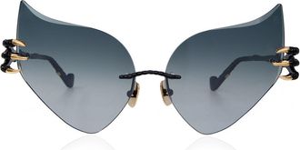 Anna-Karin Karlsson THE CLAW & THE NEST - CAT 2.0 Black Grey Womens Sunglasses Black Size Standard