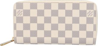 Louis Vuitton Damier Azur Damier Azur White Damier Azur Long Wallet (Bi-Fold) (Pre-Owned)