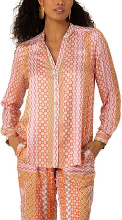 Hale Bob Hale Bob Siena Silk-Blend Blouse