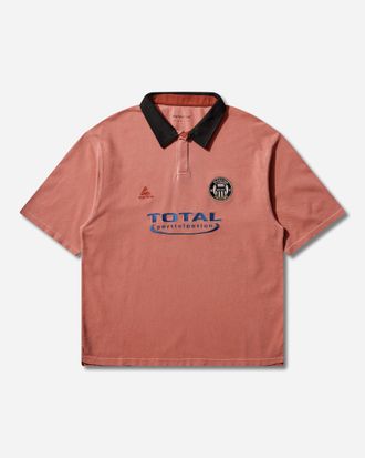 Martine Rose Oversized Shortsleeve Polo Pink Washed