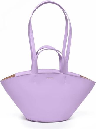 Patrizia Pepe Leather Shoulder Bag - Purple