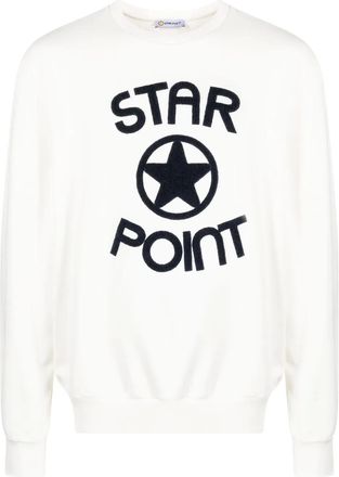 Star Point Maglione con logo - Bianco