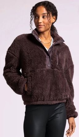 Thread & Supply Reese Pullover Sweater In Eggplant
