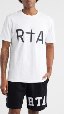 Rta Liam Logo Graphic T-Shirt in White at Nordstrom, Size Xxx-Large