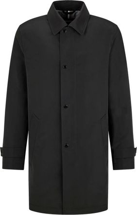 HUGO BOSS Heren, Mantels, Zwart, Maat: 4XL Katoen