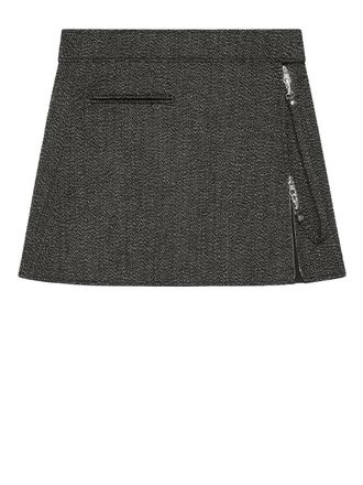 Courr&egrave;ges Zipped Mini Skirt