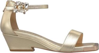 Alma En Pena Strap Sandal - Dames - Sandalen met hakken - Geel - 39 EU - Leer - Schoenen