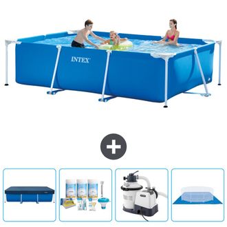 Intex Piscina Con Estructura Rectangular - 300x200x75 Cm - 7-piezas Scb59