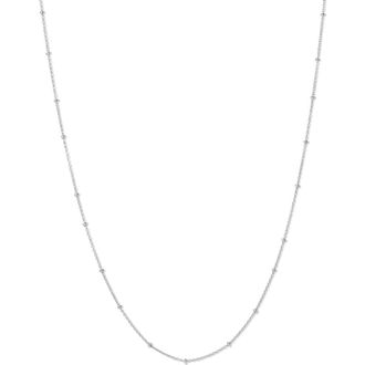 Adina Reyter SATRN 18 CHAIN N-SLV in Silver at Nordstrom, Size 16
