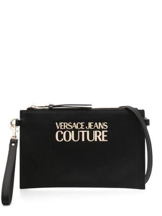 Versace Jeans Couture Clutch met logoplakkaat - Zwart