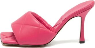 Bottega Veneta Sandali trapuntati in pelle - Rosa