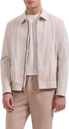 Bugatchi Blouson Jacket in Almond at Nordstrom, Size Xx-Large