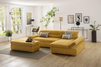 Inosign Ecksofa »Avesa L-Form« Wahlweise mit Armteilvertsellung und Bettfunktion, B/T/H: 300/172/80cm