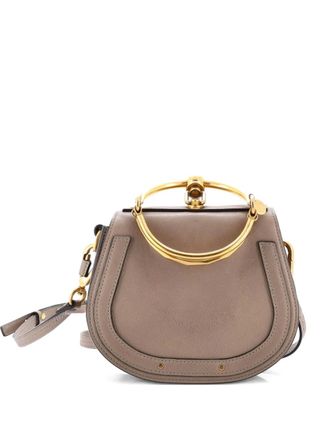 Chlo&eacute; Nile Leather Small crossbody bag - Beige